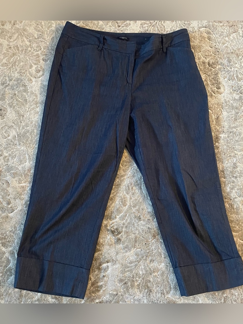 Ann Taylor factory women’s cropped pants size 10 curvy in denim color